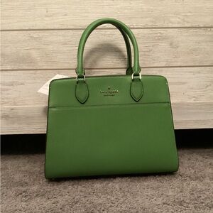 NWT Kate Spade New York Madison Medium Satchel Handbag (Turtle Green)